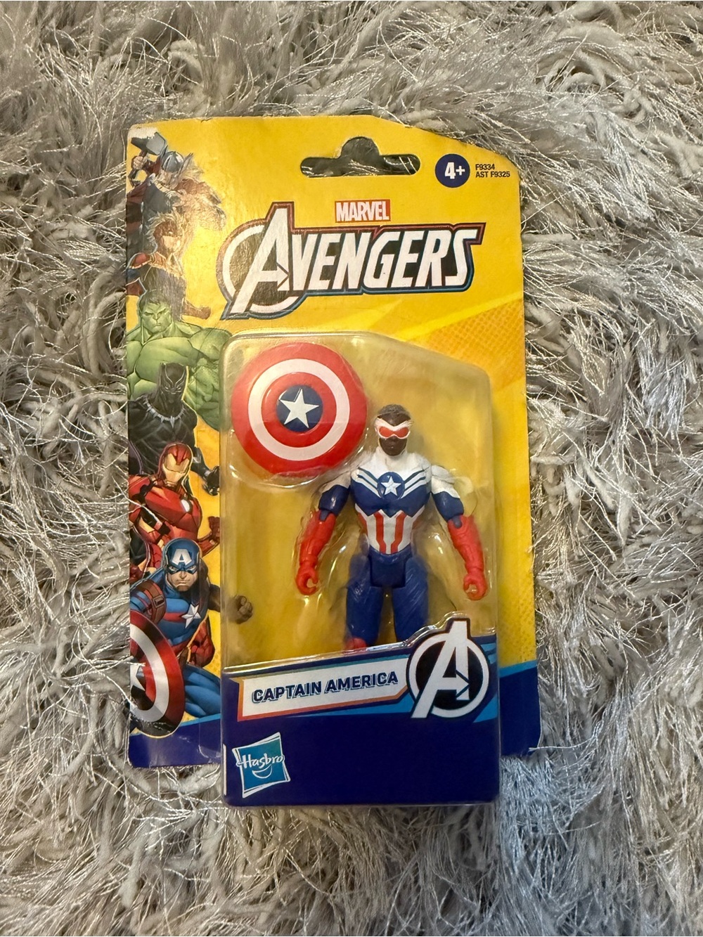 Marvel Captain America Figure with Shield - Red, Blue, White